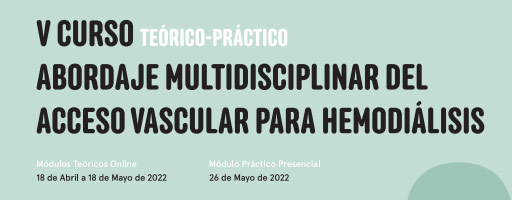V curso AV hemodialisis 22