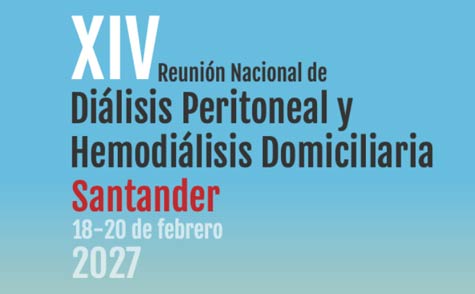 SAVE THE DATE: XIV Reunión Nacional de Diálisis Peritoneal y Hemodiálisis Domiciliaria